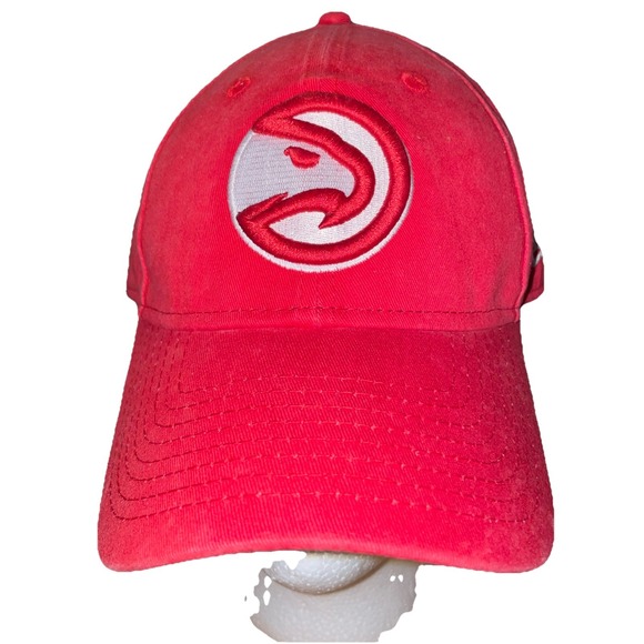 New Era Other - New Era 49Forty Atlanta Hawks NBA Retro Logo Red White Hat Cap Embroidered Large